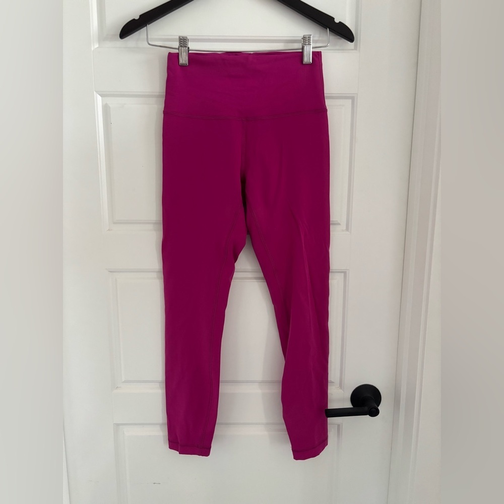 NWOT Lululemon Wunder Train HR Tight Magenta Purple MGPR Pant Everlux Size 6 - Picture 2 of 6